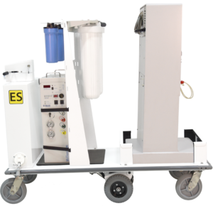 One-piece motorized dialysis cart