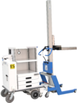 Motorized service cart with lifter