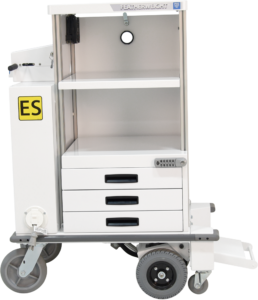 Ergo-Express motorized service cart - side