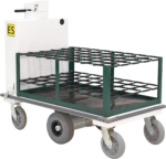 Motorized cart with heavy duty motor and tank rack kit