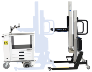Ergo-express service cart and server rack lift