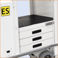 Service Cart - Shelving and Drawers