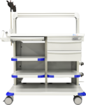 PHS West Double Endoscopy Cart